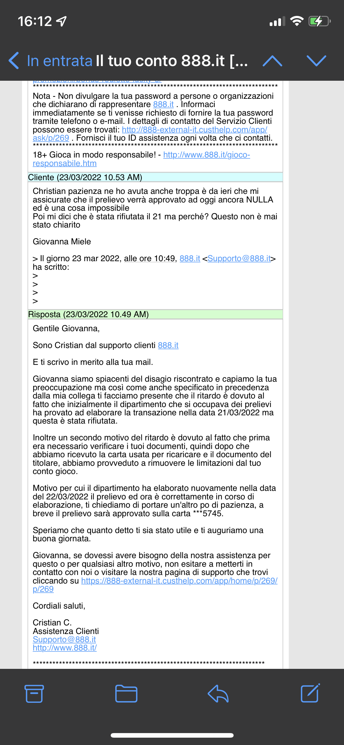 Ed oggi invece dicono che ci sono limitazioni
